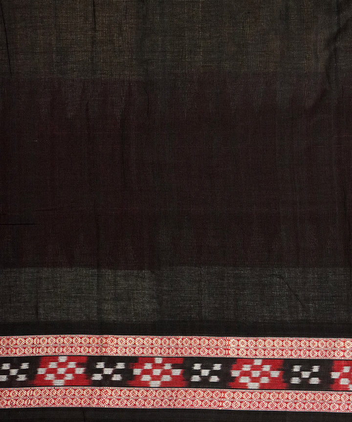 Red black cotton handloom bomkai saree