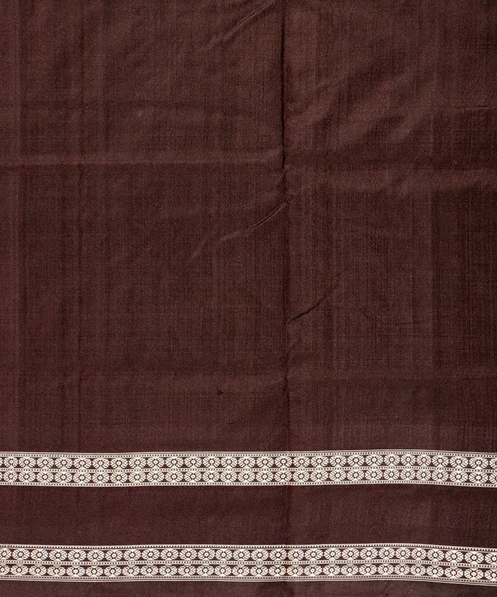 Benzatium black bean silk handloom bomkai saree