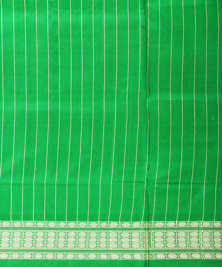 Pink green silk handloom sambalpuri saree