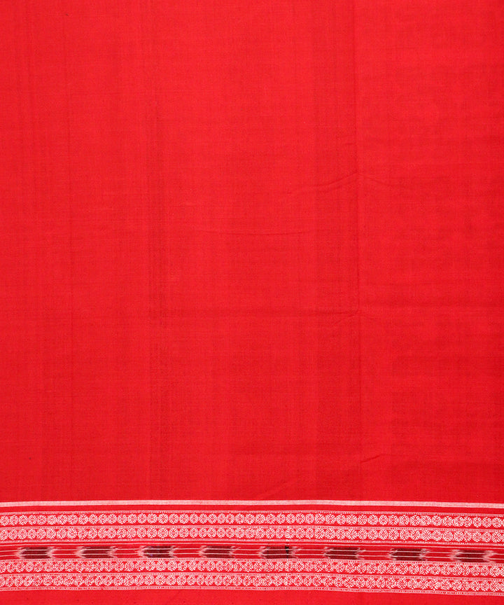 Black red cotton handloom sambalpuri saree