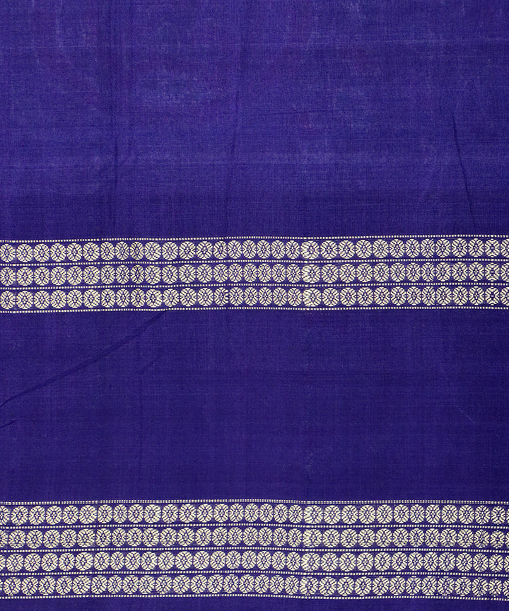 Cool grey navy blue cotton handloom sambalpuri saree