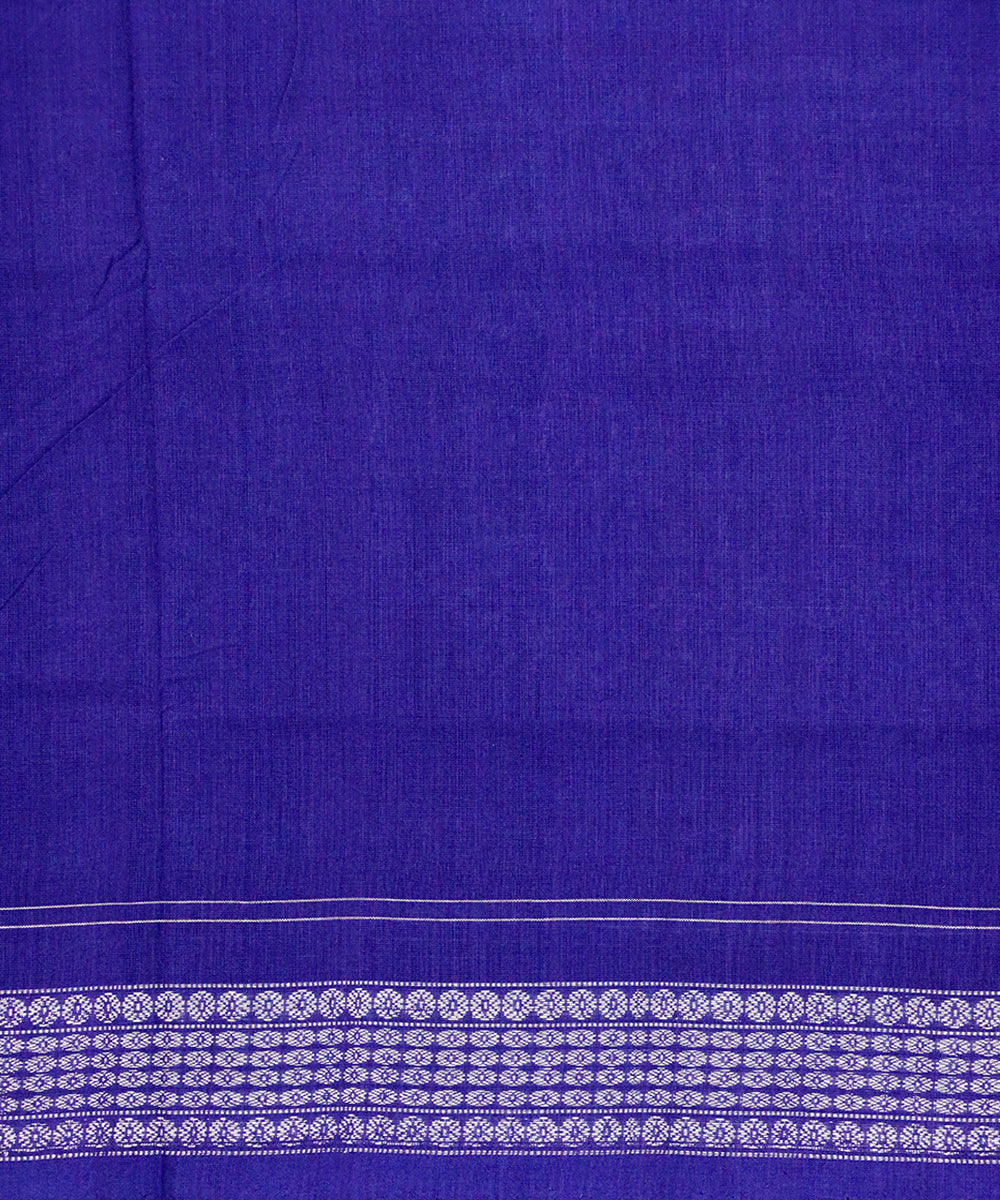 Celadon green blue cotton handloom sambalpuri saree