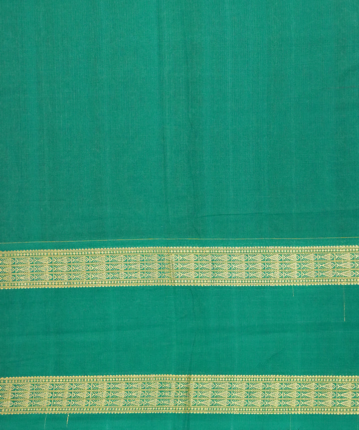 Red green cotton handloom sambalpuri saree