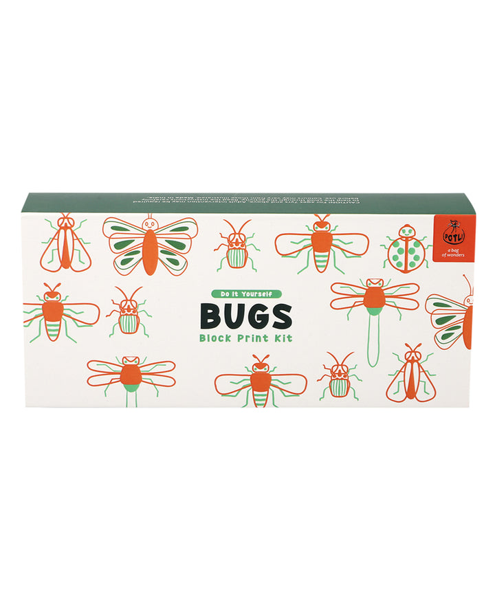 POTLI handmade block prinitng diy kit bugs