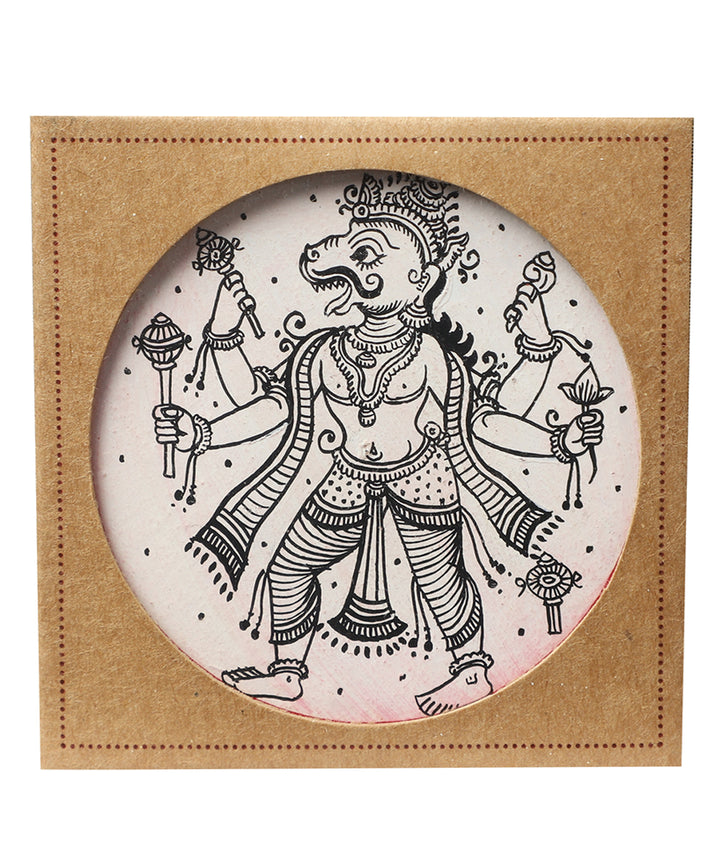 POTLI handmade ganjifa fridge magnets (narsimha)