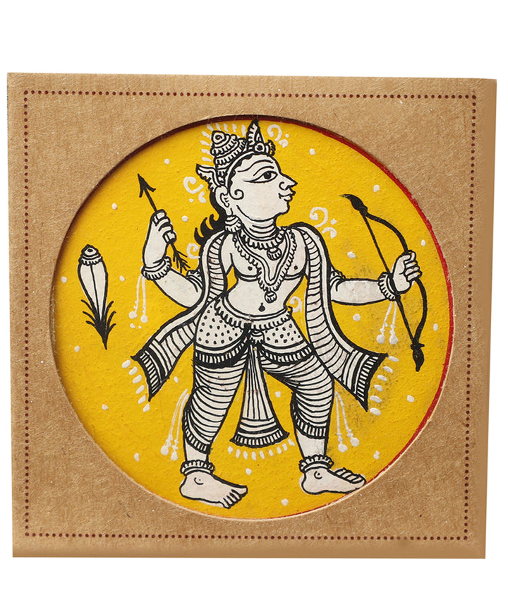 POTLI handmade ganjifa fridge magnets (rama)