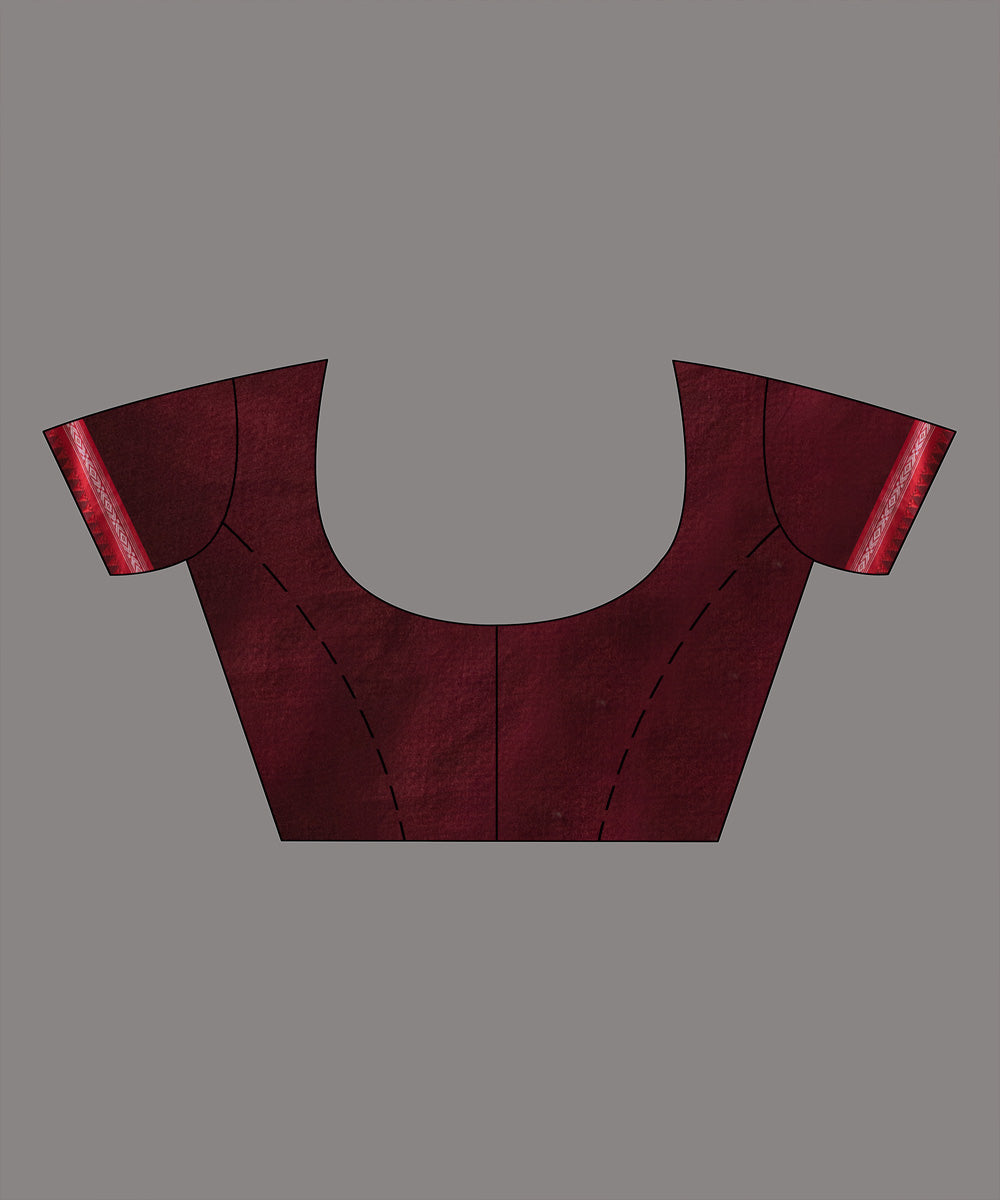 Cobalt blue cotton stripes pallu handloom saree