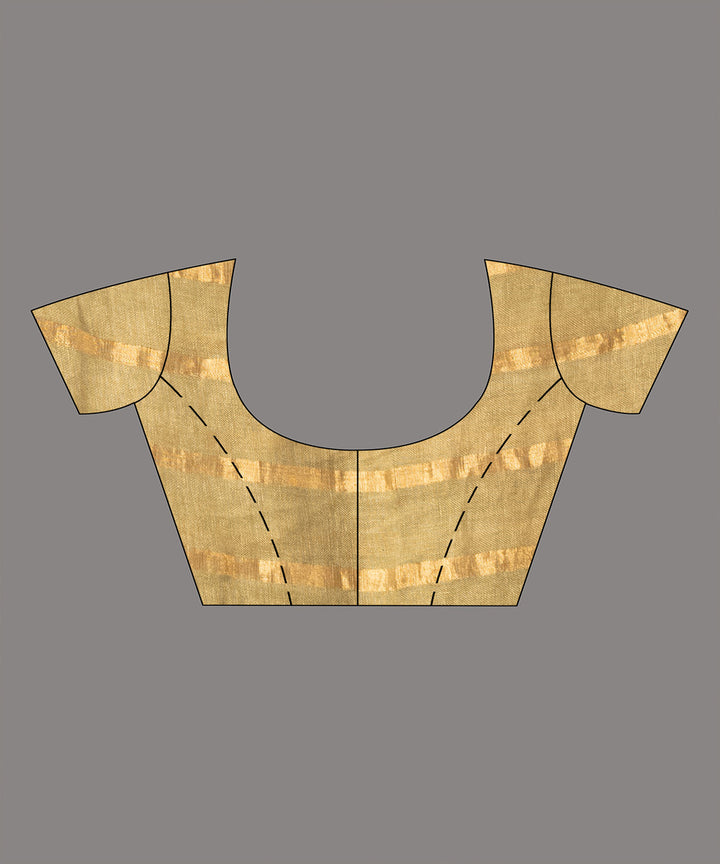 Moss green handloom bengal linen saree