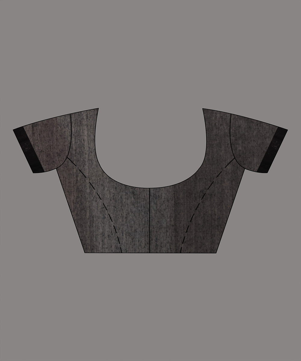 White black silk matka handwoven bengal jamdani saree