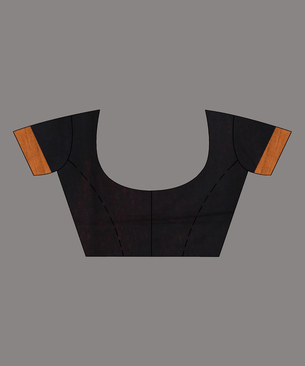Black mustard handloom bengal cotton saree