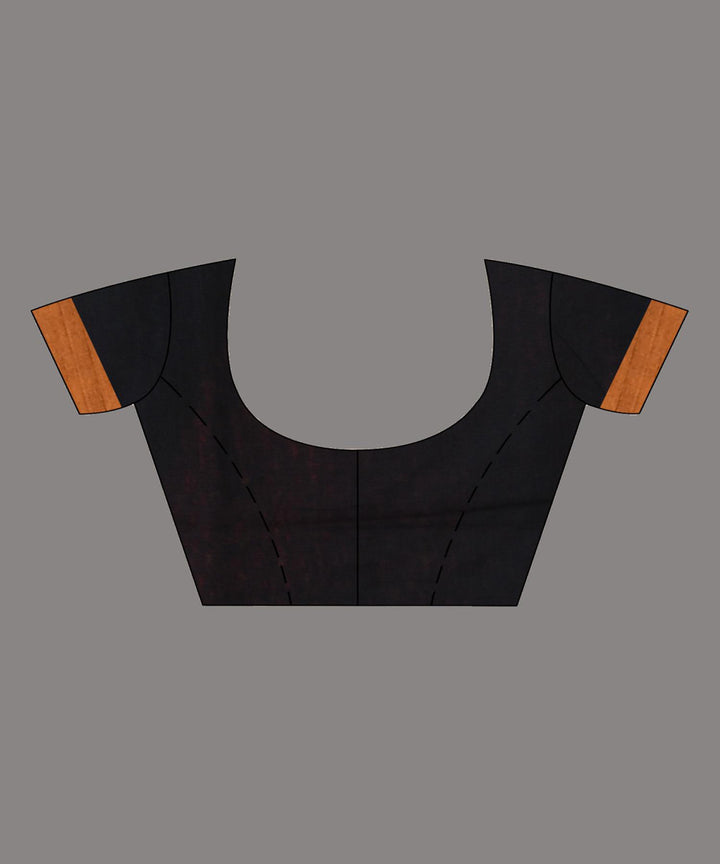 Black mustard handloom bengal cotton saree