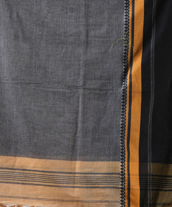 Tan handloom bengal cotton saree