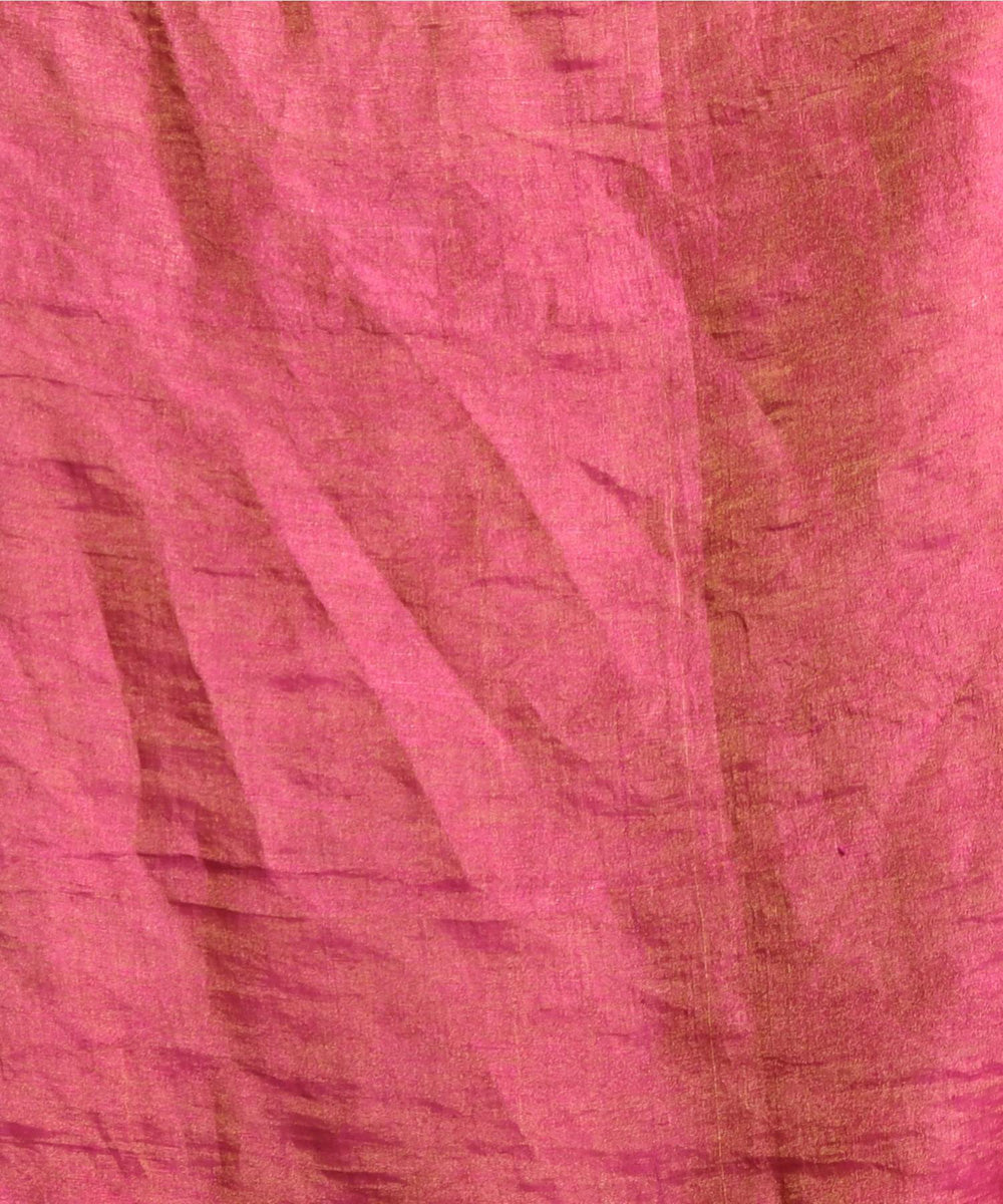 Violet handloom bengal linen saree