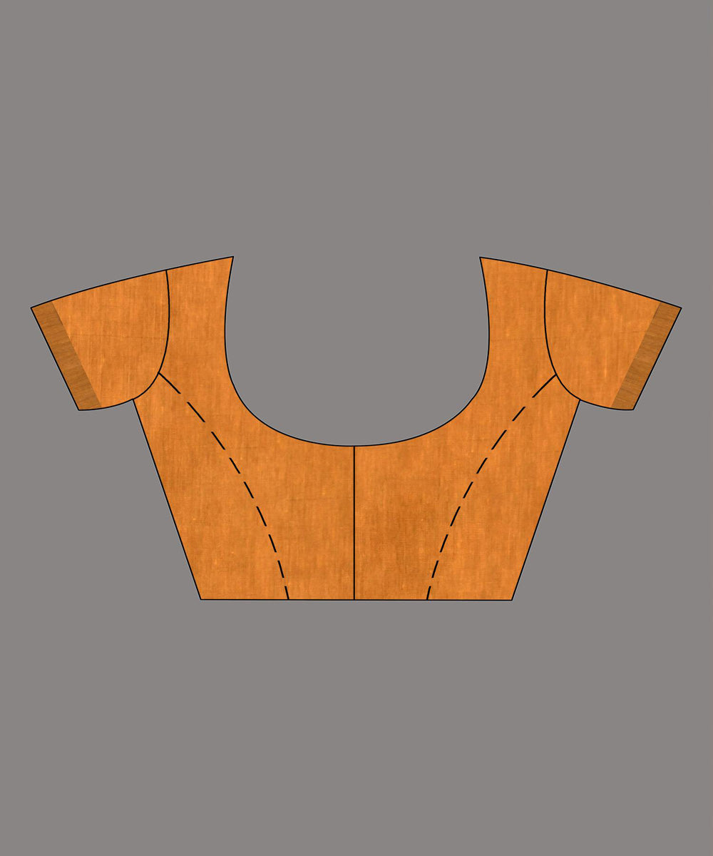 Mango yellow handloom bengal cotton saree