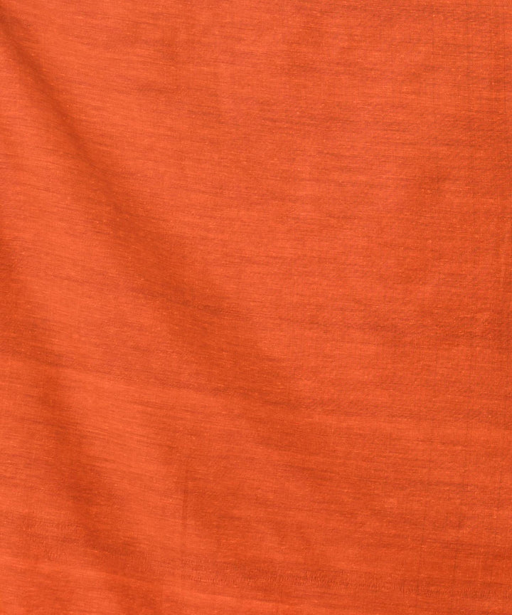 Orange magenta handloom bengal cotton saree