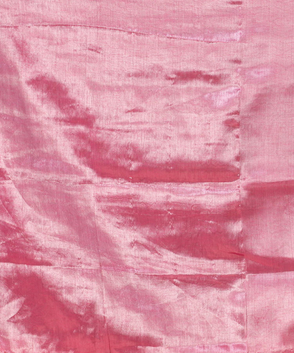 Baby pink handloom bengal cotton saree