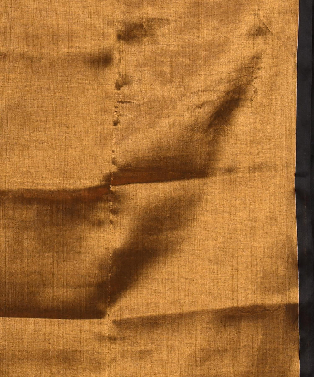 Copper handloom cotton bengal saree