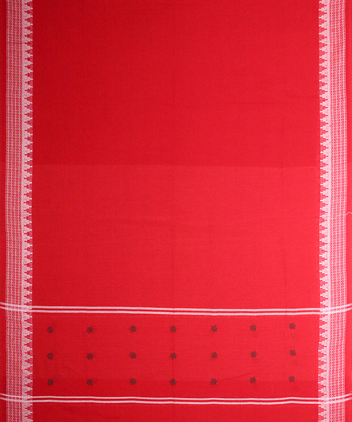 Maroon red handloom cotton nuapatna dress material