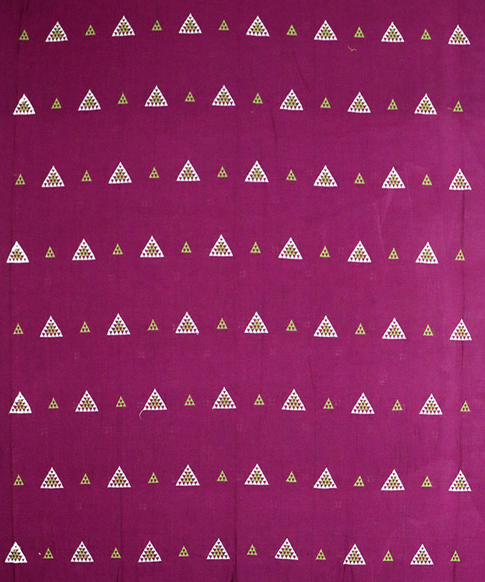 Amaranth purple android green handloom cotton nuapatna dress material