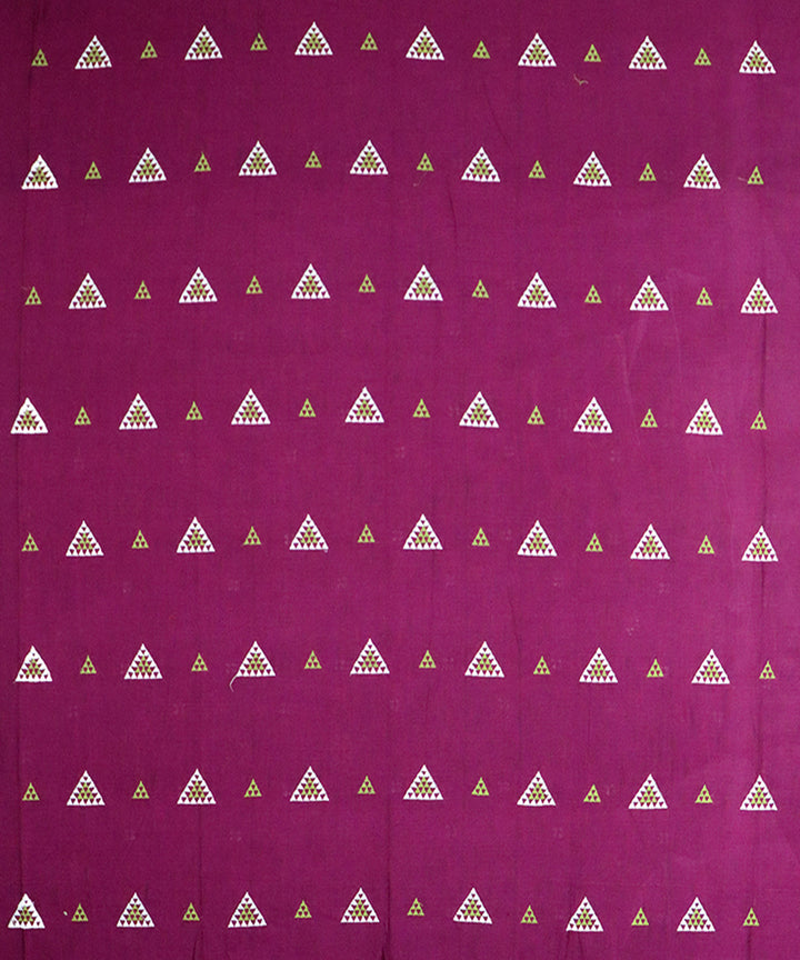 Amaranth purple android green handloom cotton nuapatna dress material