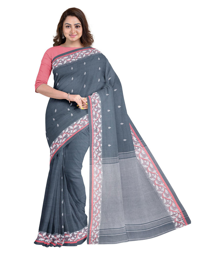 Biswas bangla grey tangail cotton saree