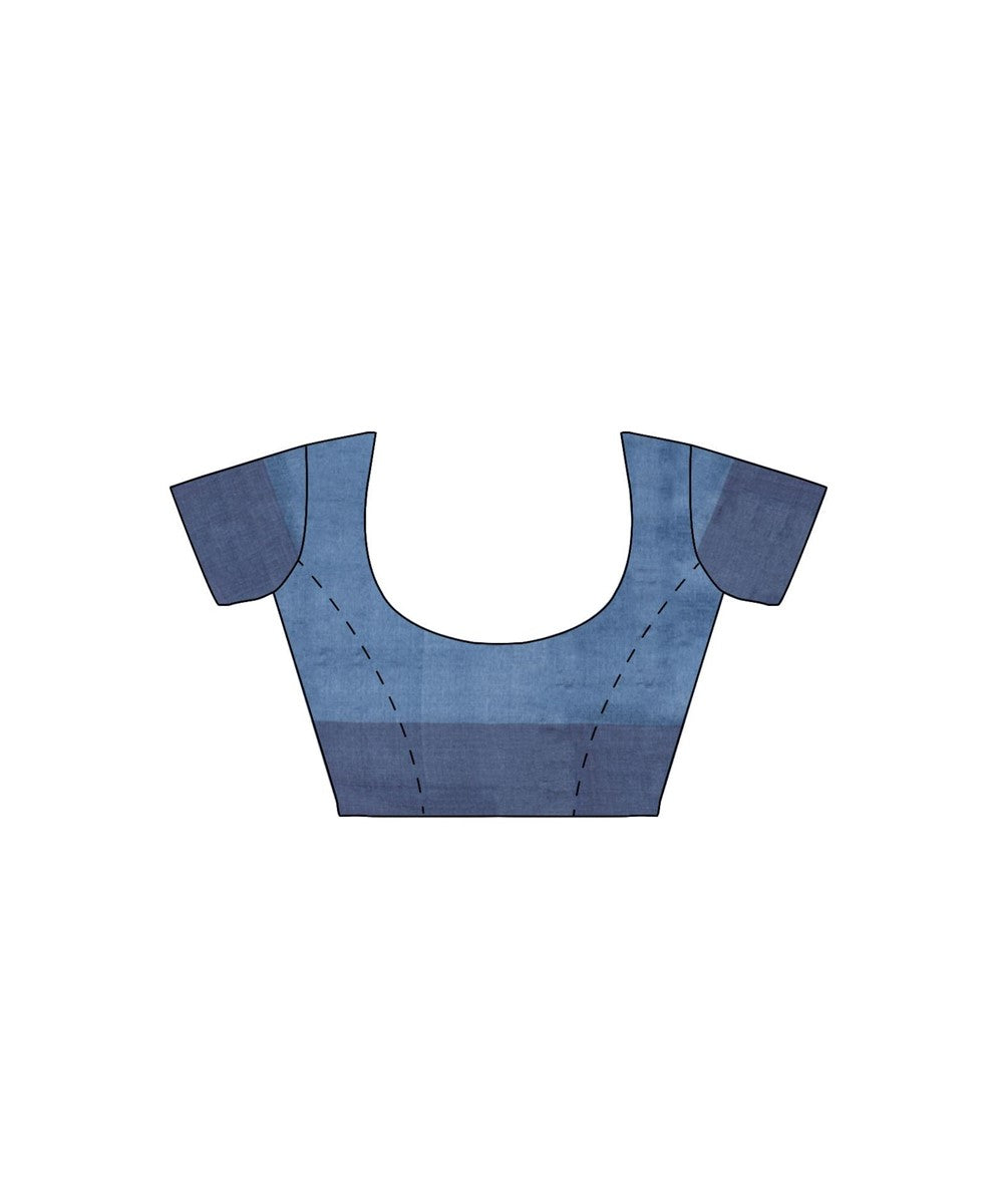 Indigo biswa bangla tussar silk handloom tangail saree