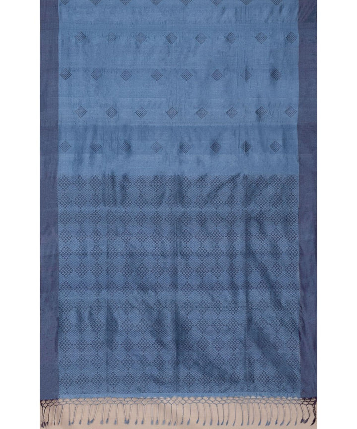 Indigo biswa bangla tussar silk handloom tangail saree