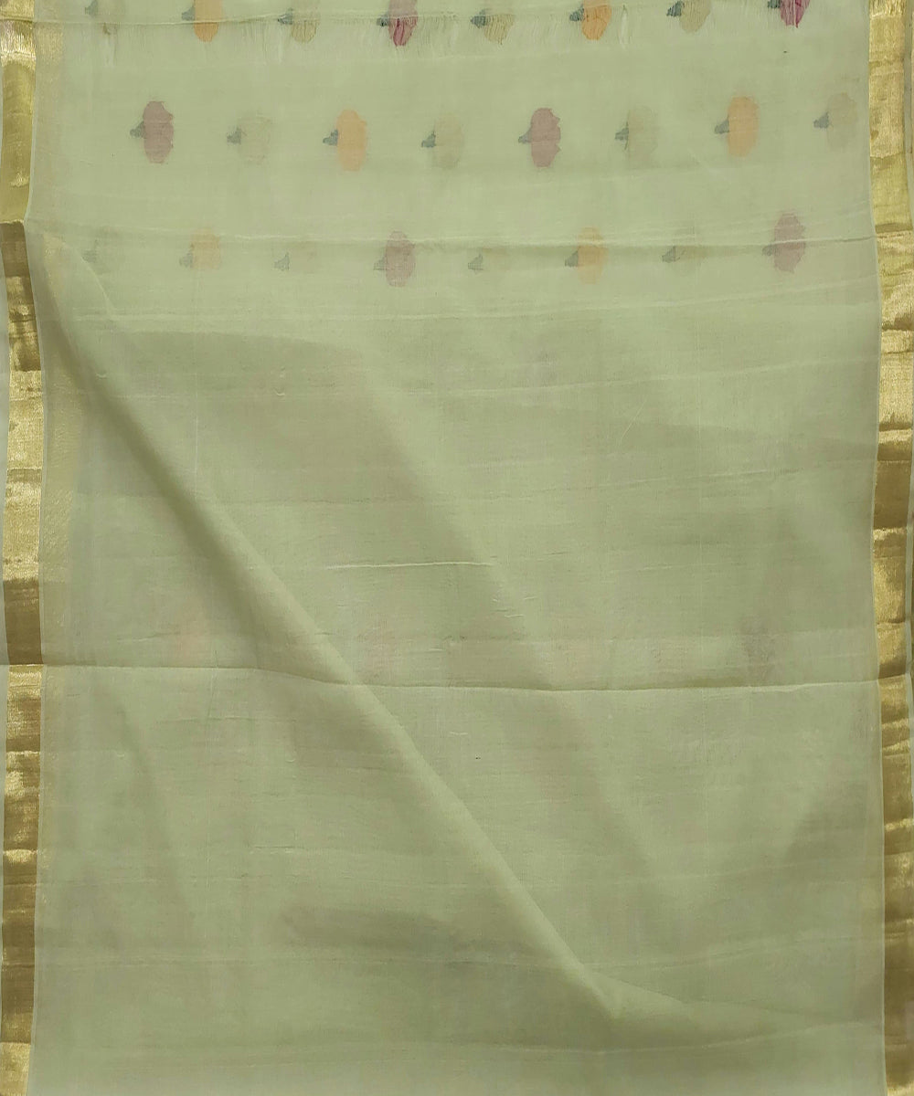 Light green handloom venkatagiri cotton saree