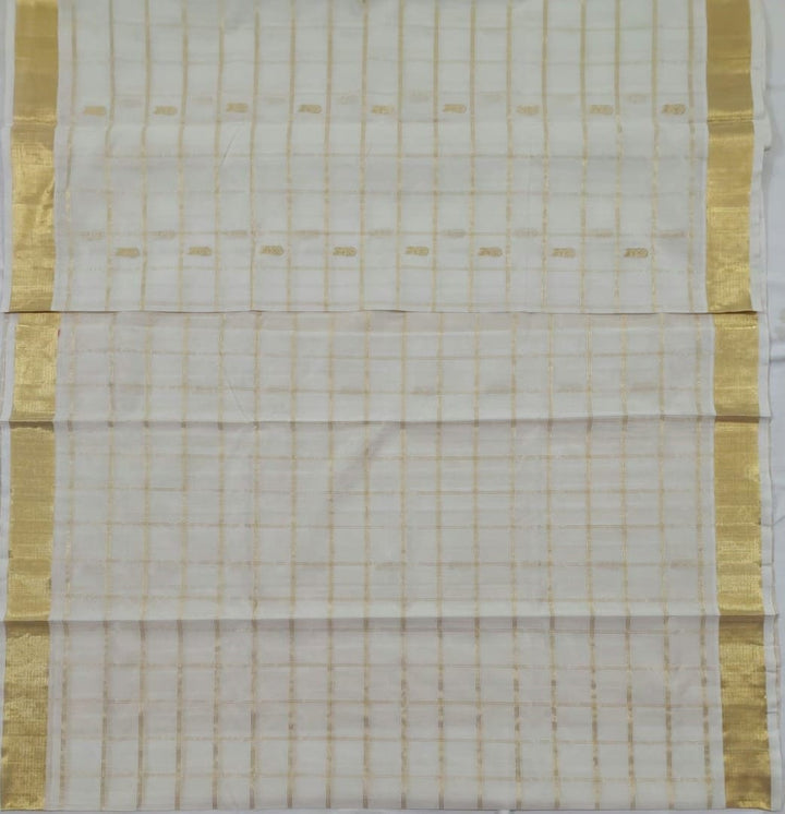White zari handloom venkatagiri cotton saree