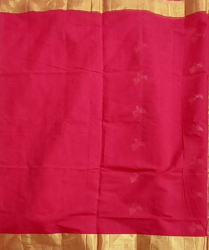 Maroon handloom venkatagiri cotton saree