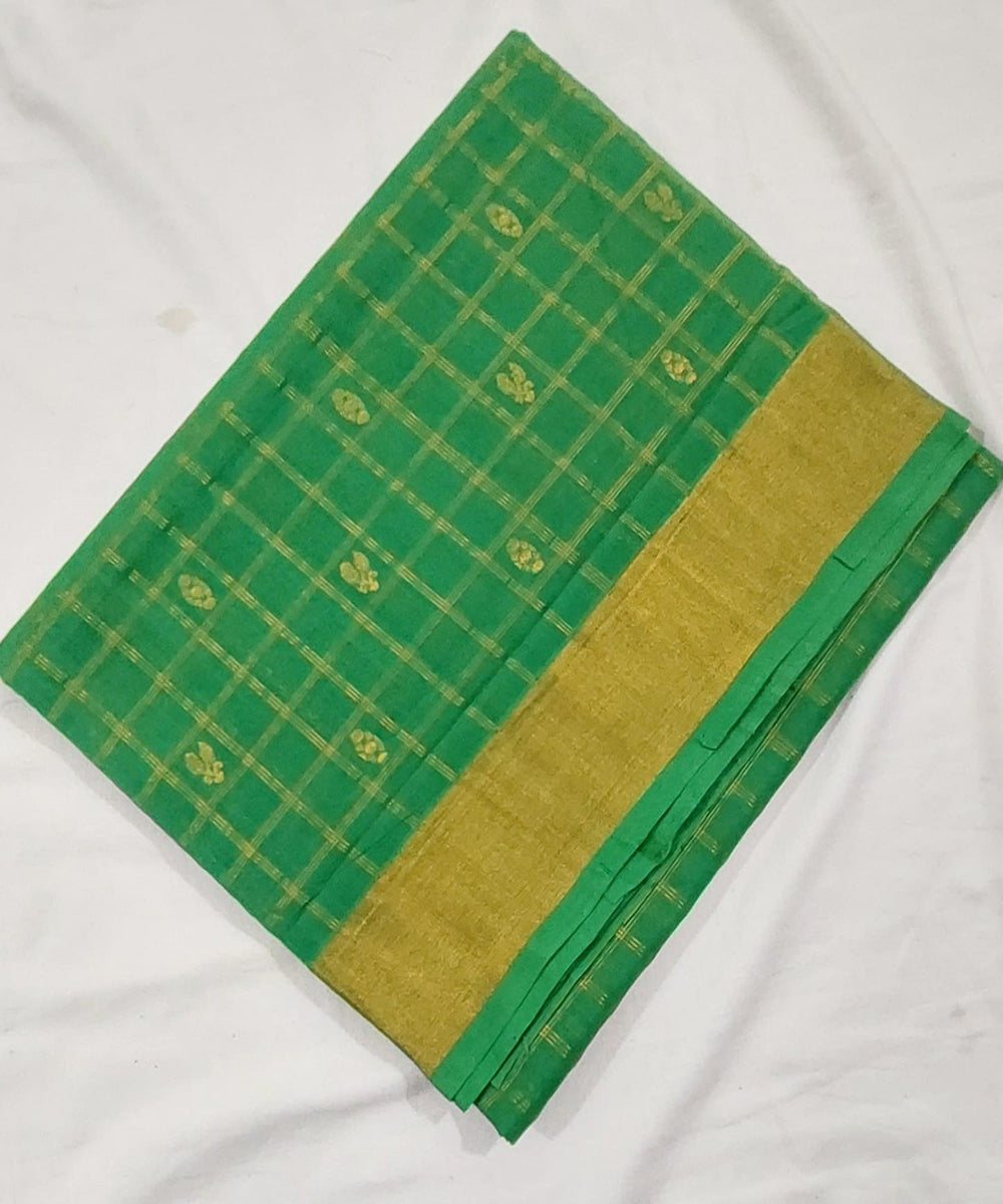 Light green venkatagiri handloom cotton saree