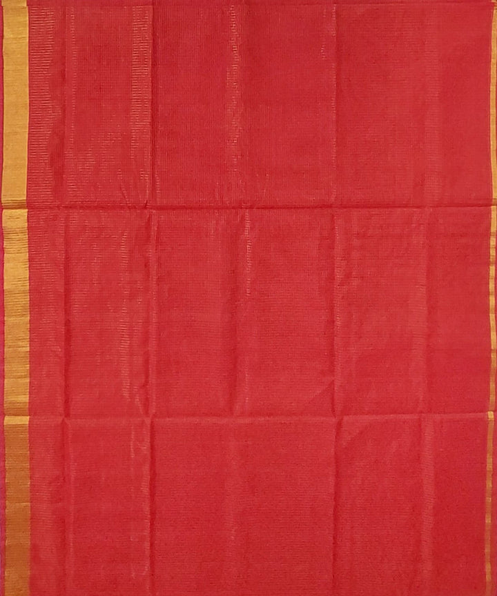 Maroon venkatagiri handloom cotton saree
