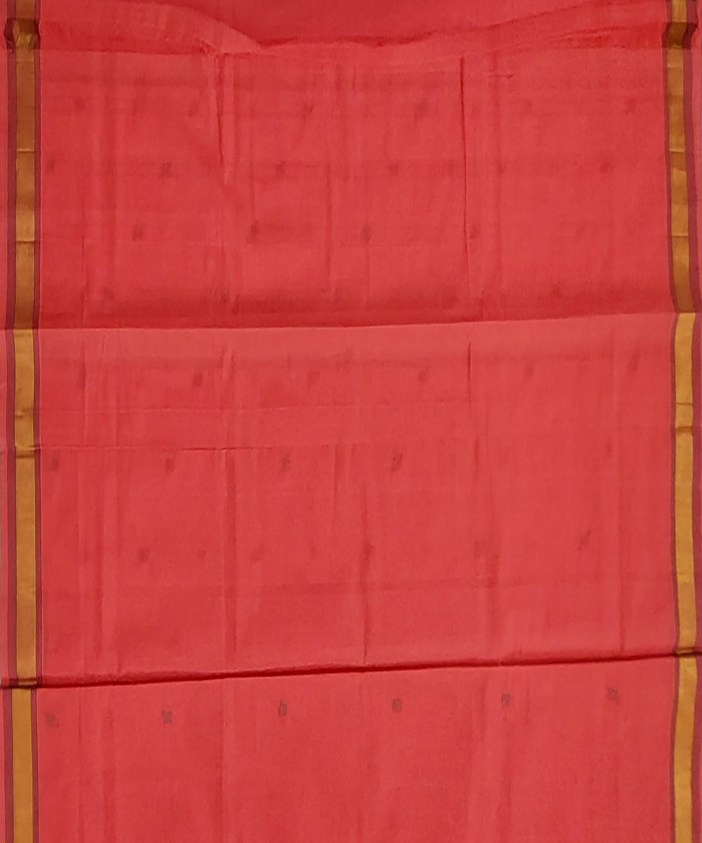 Pink buti venkatagiri handloom cotton saree