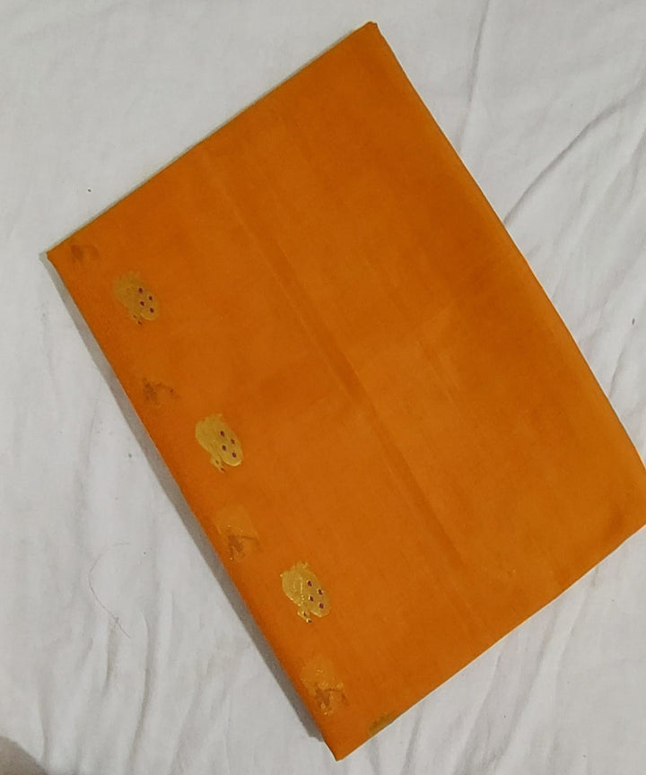 Mustard venkatagiri handloom cotton saree