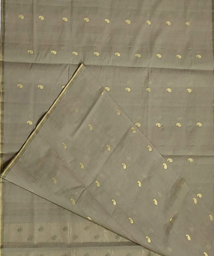 Grey venkatagiri handloom cotton saree