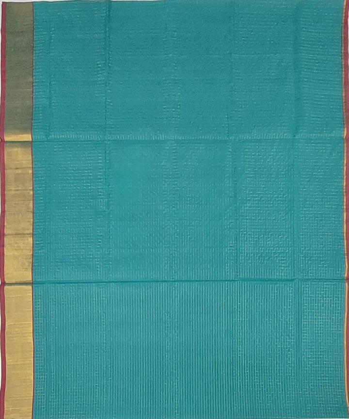 Dark green venkatagiri handloom cotton saree