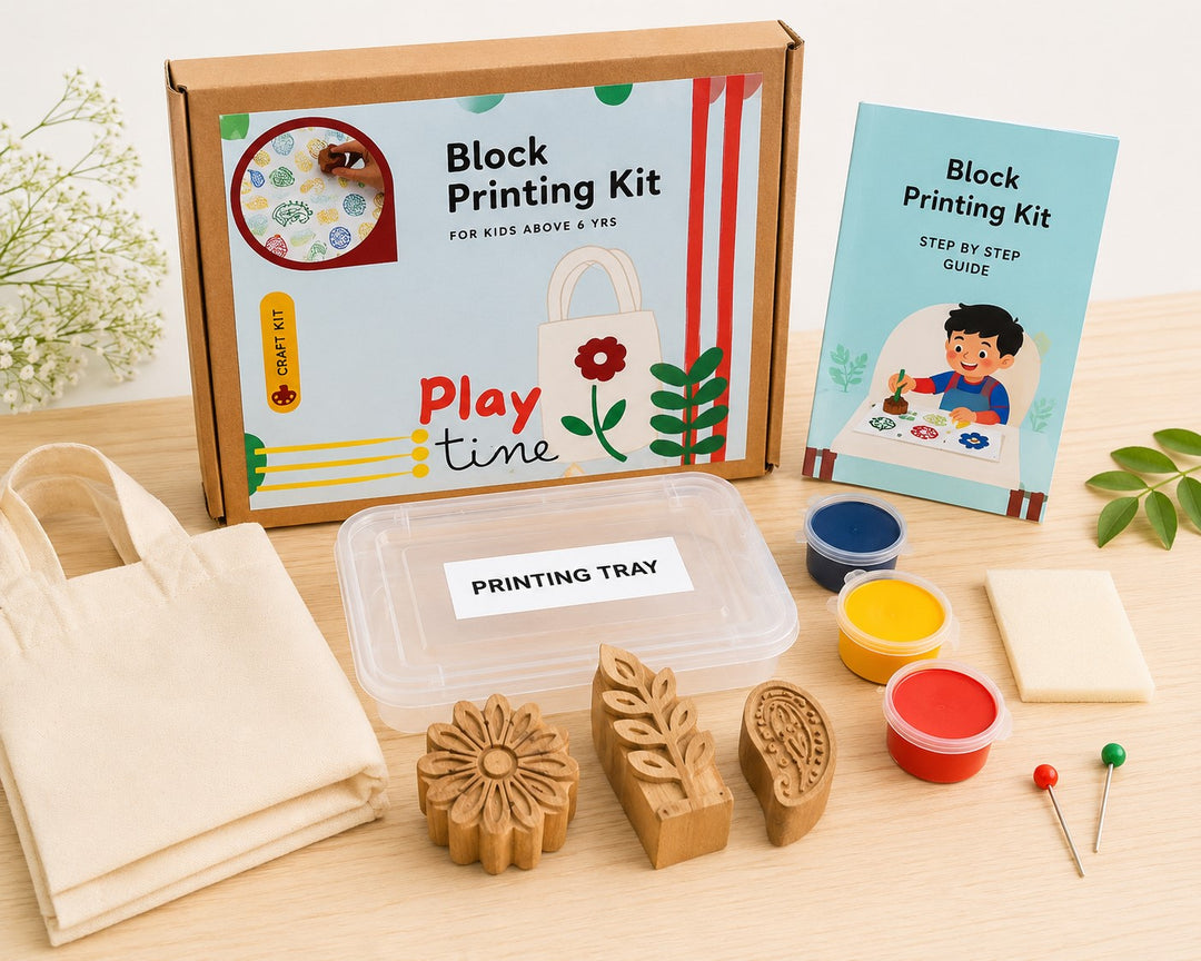 DIY Block Printing Kit for Kids (Age 6+)