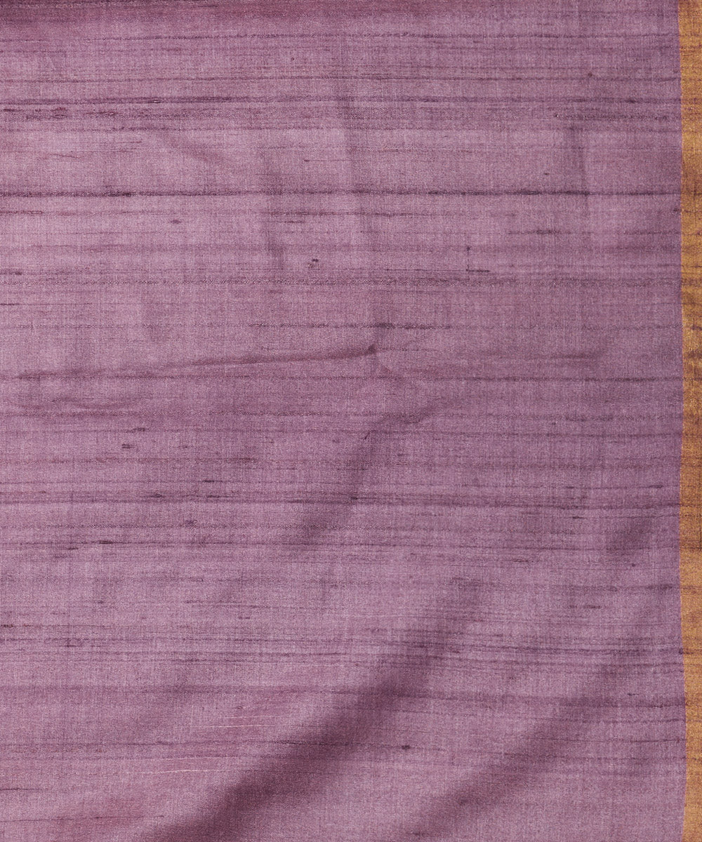 Amethyst tussar silk hand woven chhattisgarh kosa saree