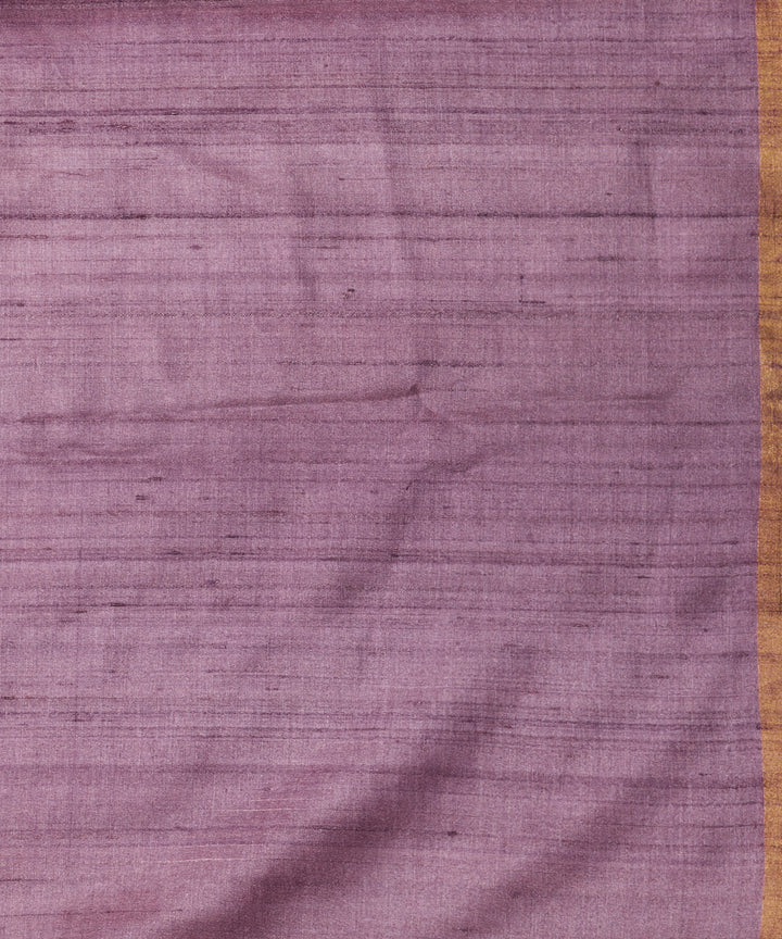 Amethyst tussar silk hand woven chhattisgarh kosa saree