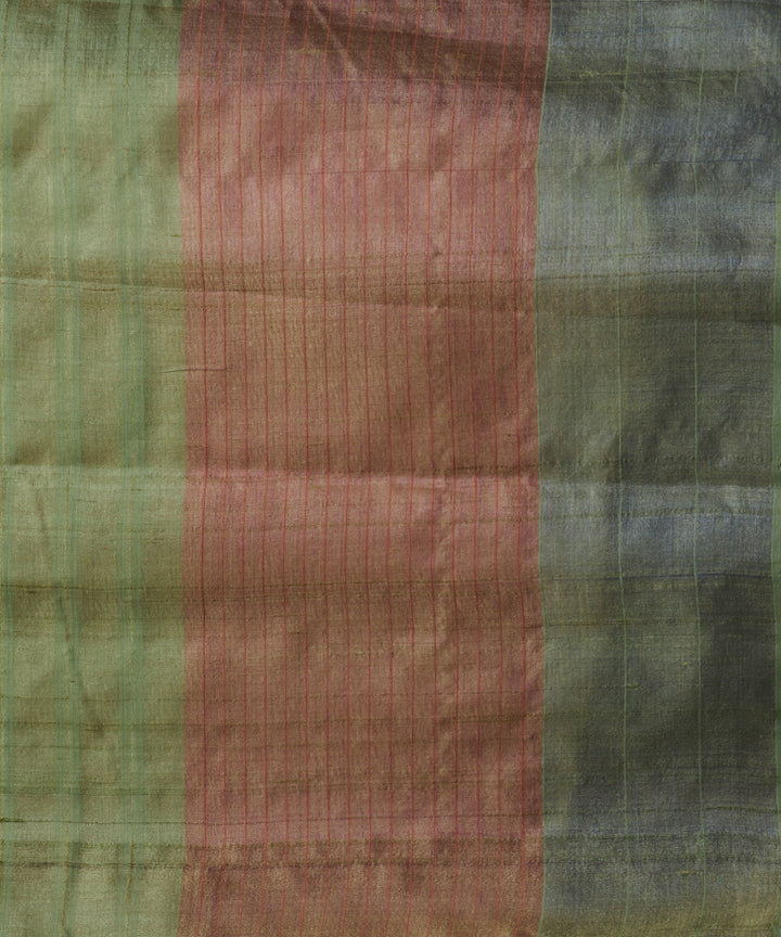 Blush pink tussar silk hand woven chhattisgarh kosa saree