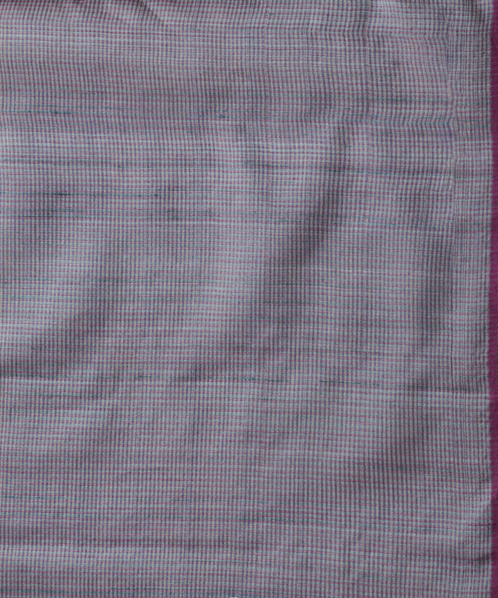 Dusky blue grey tussar silk handwoven chhattisgarh kosa saree