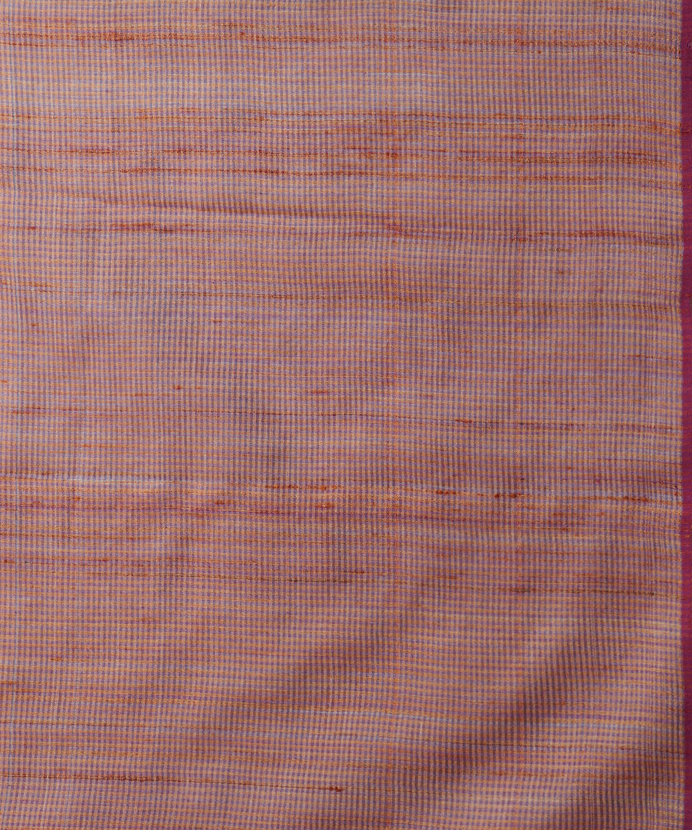 Dusky blue grey tussar silk hand woven chhattisgarh kosa saree