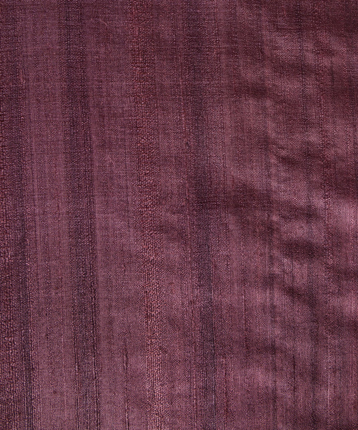 Dark brown tussar silk hand woven chhattisgarh kosa saree