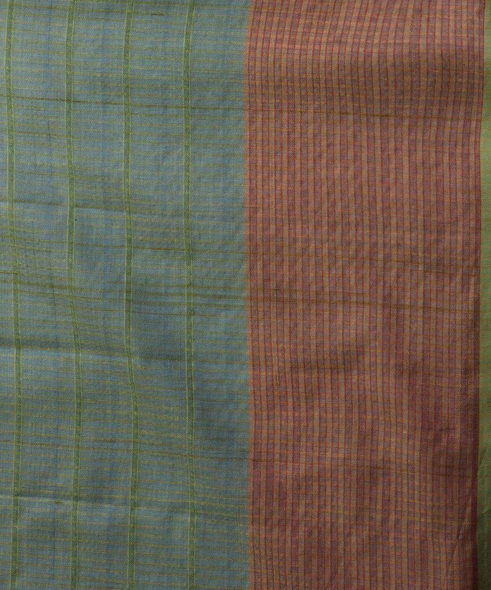 Magenta deep lavender tussar silk hand woven chhattisgarh kosa saree