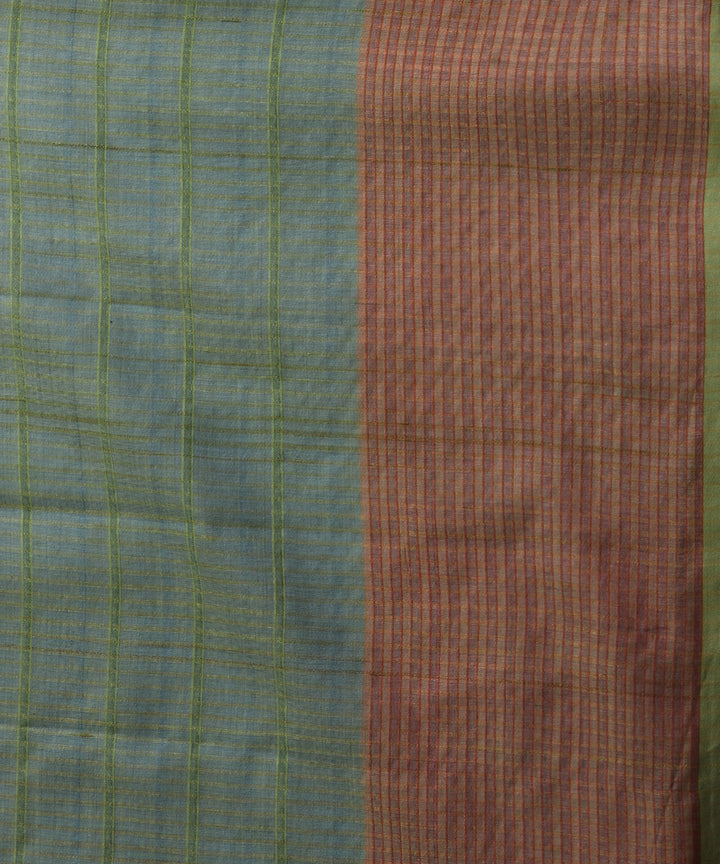 Magenta deep lavender tussar silk hand woven chhattisgarh kosa saree