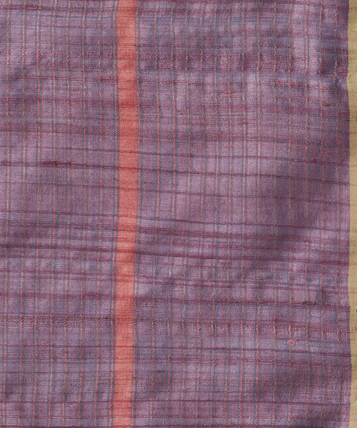 Egyptian blue tussar silk handwoven chhattisgarh kosa saree