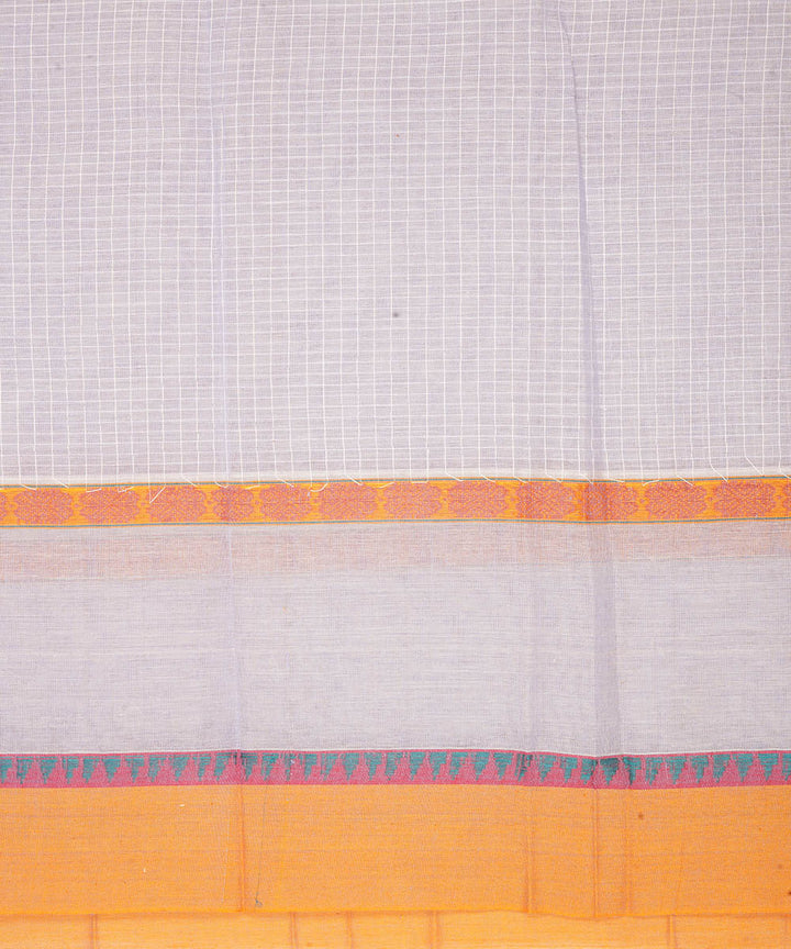 Sky blue narayanapet handwoven cotton saree