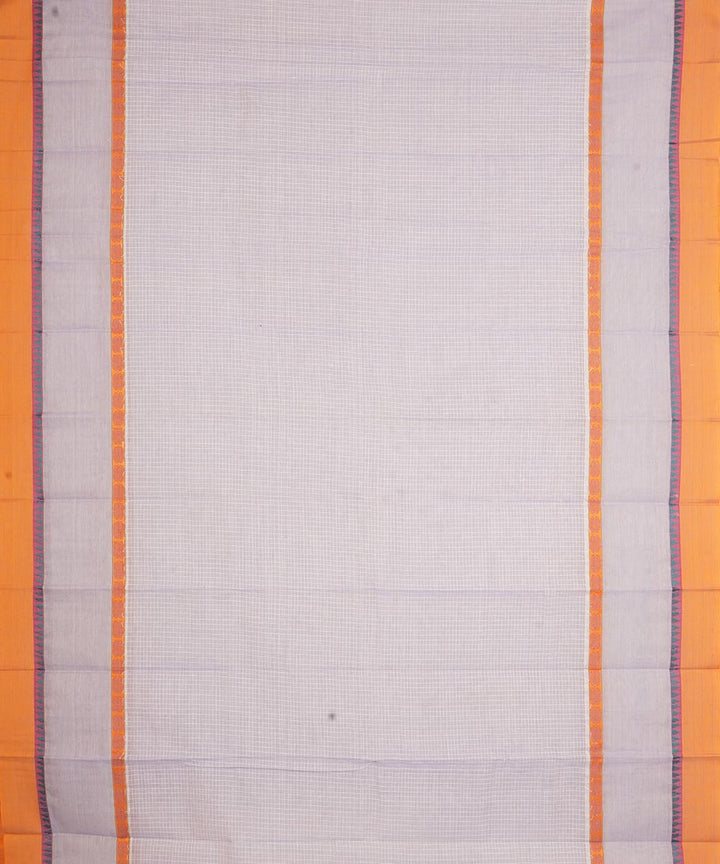 Sky blue narayanapet handwoven cotton saree