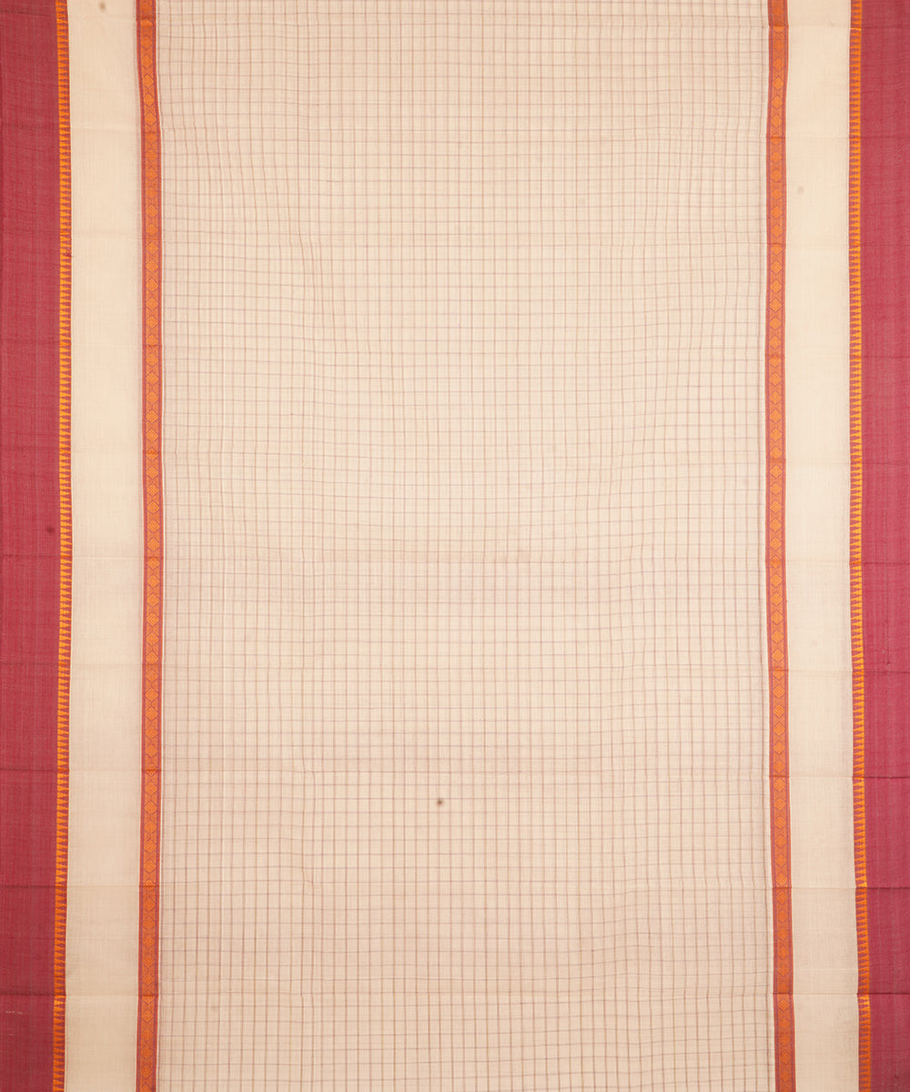 Pink narayanapet handwoven cotton saree
