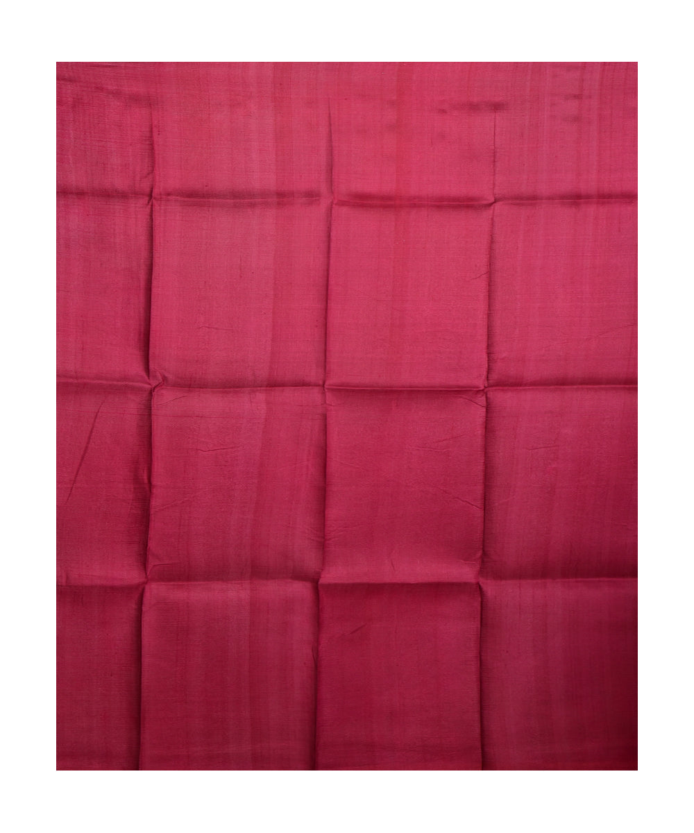 Maroon handloom silk saree